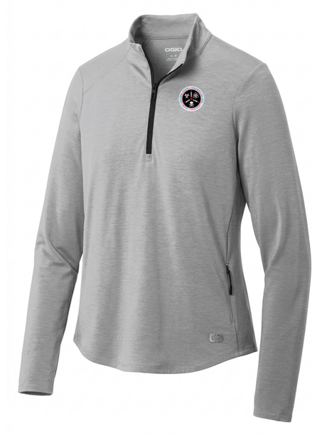 Countering Weapons of Mass Destruction Office (CWMD) Women's Motion 1/4 Zip Light Gray government employee uniform shirt