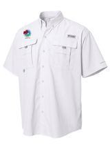 Drug Enforcement Administration (DEA) Men's Columbia Bahama™ II Button Up Short Sleeve  White government employee uniform shirt