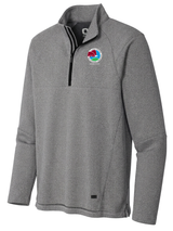 Drug Enforcement Administration (DEA) Men's Transition Quarter Zip  Light Gray government employee uniform shirt