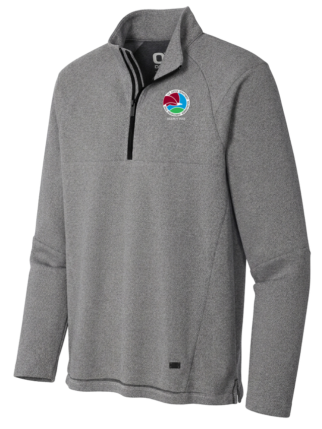Drug Enforcement Administration (DEA) Men's Transition Quarter Zip  Light Gray government employee uniform shirt