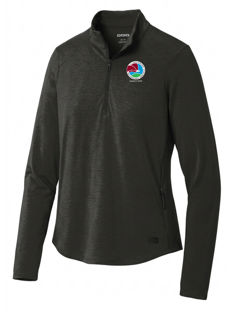 Drug Enforcement Administration (DEA) Women's Motion 1/4 Zip  Black government employee uniform shirt