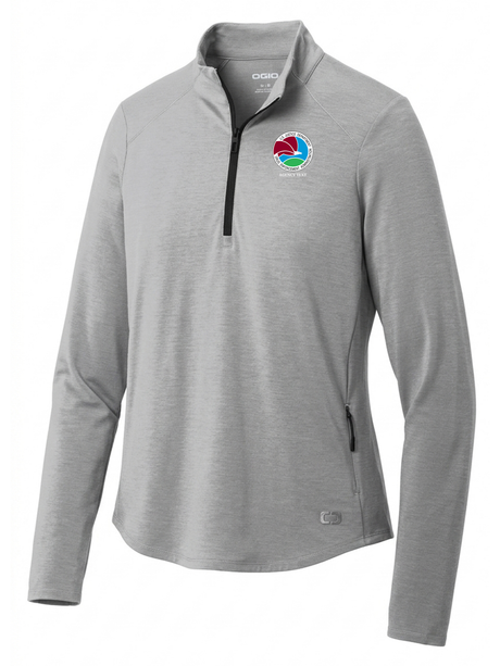 Drug Enforcement Administration (DEA) Women's Motion 1/4 Zip  Light Gray government employee uniform shirt