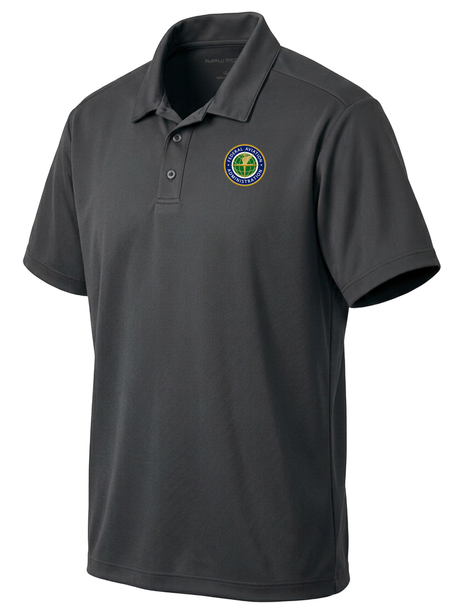 Federal Aviation Administration (FAA) Men's Dri Fit Polo  Slate Gray government employee uniform shirt