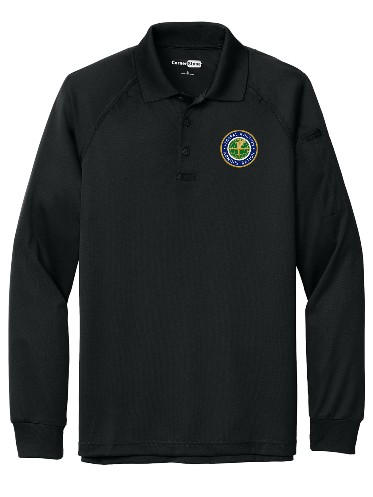 FAA Men's Tactical Long Sleeve Polo