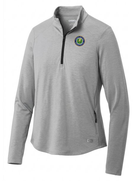 Federal Aviation Administration (FAA) Women's Motion 1/4 Zip  Light Gray government employee uniform shirt