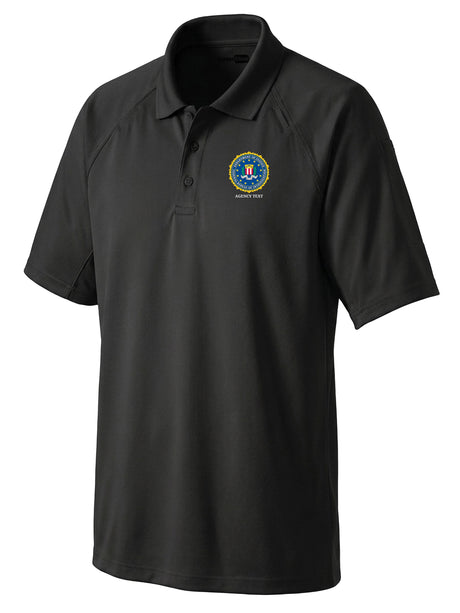 Federal Bureau of Investigation (FBI) Men's Tactical Polo  Black government employee uniform shirt