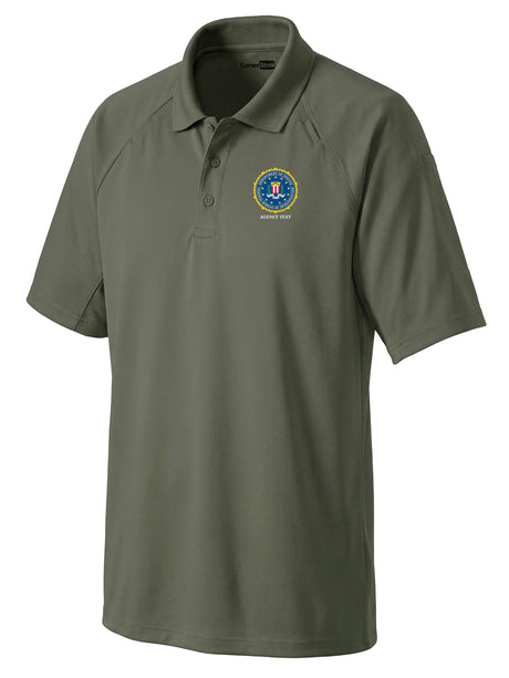 Federal Bureau of Investigation (FBI) Men's Tactical Polo  Drab Green government employee uniform shirt