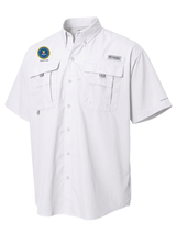 Federal Bureau of Investigation (FBI) Men's Columbia Bahama™ II Button Up Short Sleeve  White government employee uniform shirt