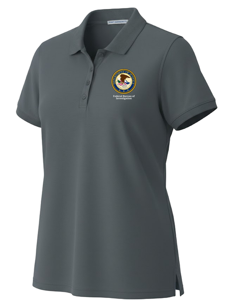 Federal Bureau of Investigation (FBI) Women's Polo  Slate Gray government employee uniform shirt