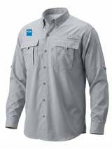 Food and Drug Administration (FDA) Men's Columbia Bahama™ II Button Up Long-Sleeve  Cool Grey government employee uniform shirt