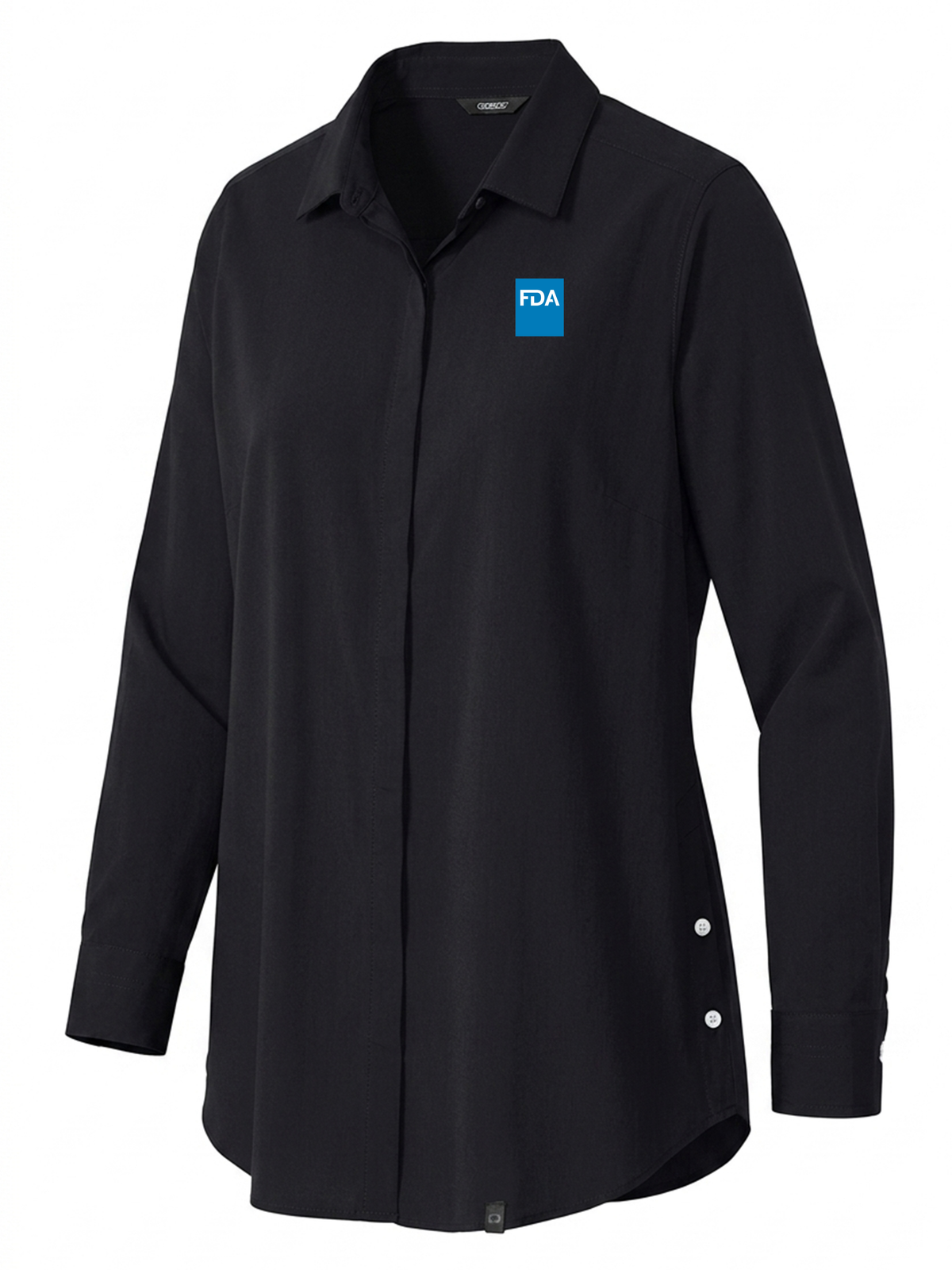 Food and Drug Administration (FDA) Women's Commuter Shirt  Black government employee uniform shirt