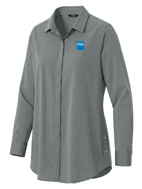 Food and Drug Administration (FDA) Women's Commuter Shirt  Slate Gray government employee uniform shirt