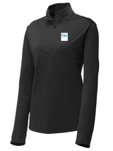 Food and Drug Administration (FDA) Women's Lightweight Dri Fit 1/4 Zip  Black government employee uniform shirt