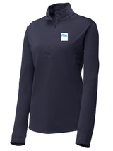 Food and Drug Administration (FDA) Women's Lightweight Dri Fit 1/4 Zip  Navy Blue government employee uniform shirt