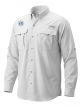 Federal Law Enforcement Training Centers (FLETC) Men's Columbia Bahama™ II Button Up Long-Sleeve  White government employee uniform shirt