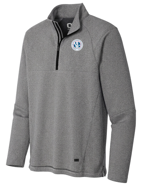 Federal Law Enforcement Training Centers (FLETC) Men's Transition Quarter Zip  Light Gray government employee uniform shirt