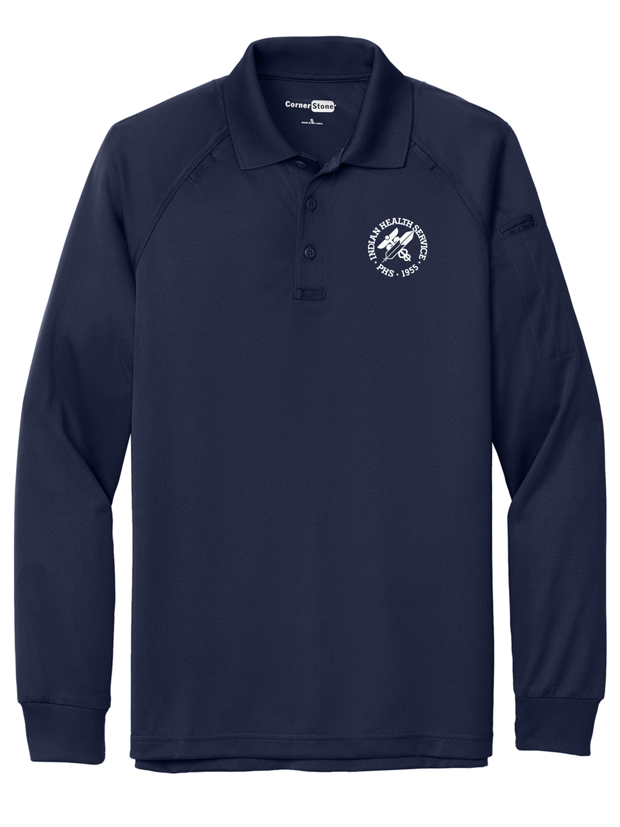 IHS Men's Tactical Long Sleeve Polo