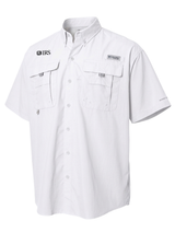 Internal Revenue Service (IRS) Men's Columbia Bahama™ II Button Up Short Sleeve  White government employee uniform shirt