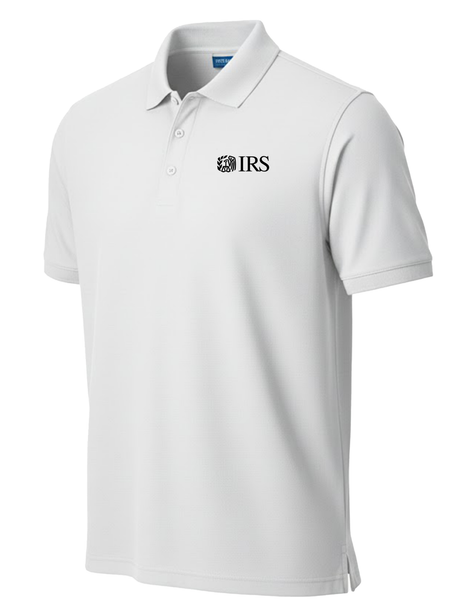 Internal Revenue Service (IRS) Men's Polo  White government employee uniform shirt