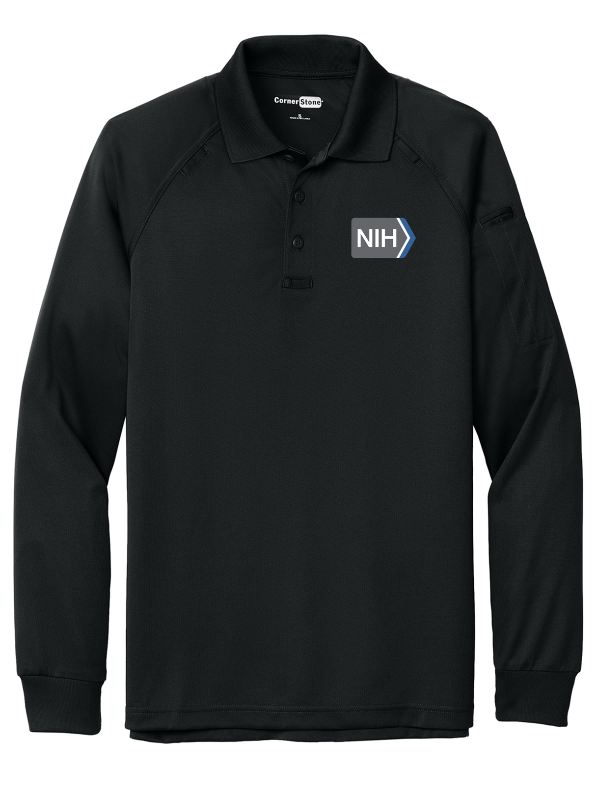 NIH Men's Tactical Long Sleeve Polo
