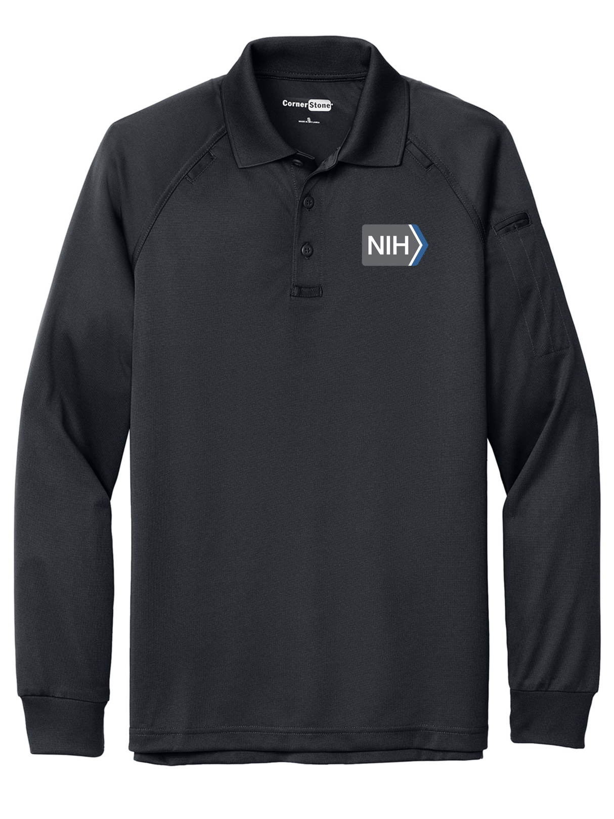 NIH Men's Tactical Long Sleeve Polo