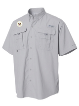 National Transportation Safety Board (NTSB) Men's Columbia Bahama™ II Button Up Short Sleeve  Cool Grey government employee uniform shirt
