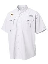 National Transportation Safety Board (NTSB) Men's Columbia Bahama™ II Button Up Short Sleeve  White government employee uniform shirt