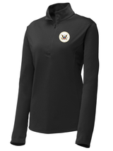 National Transportation Safety Board (NTSB) Women's Lightweight Dri Fit 1/4 Zip  Black government employee uniform shirt