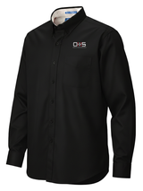 Office of Health Security (OHS) Men's Button Up  Black government employee uniform shirt