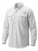 Office of Health Security (OHS) Men's Columbia Bahama™ II Button Up Long-Sleeve  White government employee uniform shirt
