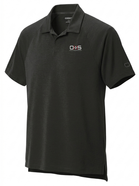 Office of Health Security (OHS) Men's Polo  Black government employee uniform shirt