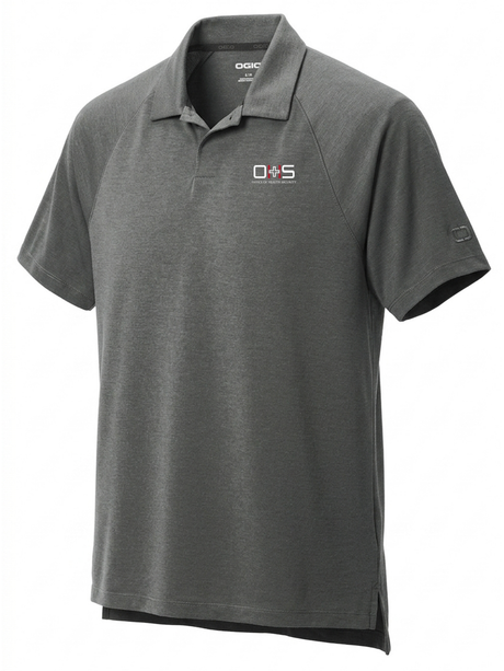 Office of Health Security (OHS) Men's Polo  Slate Gray government employee uniform shirt