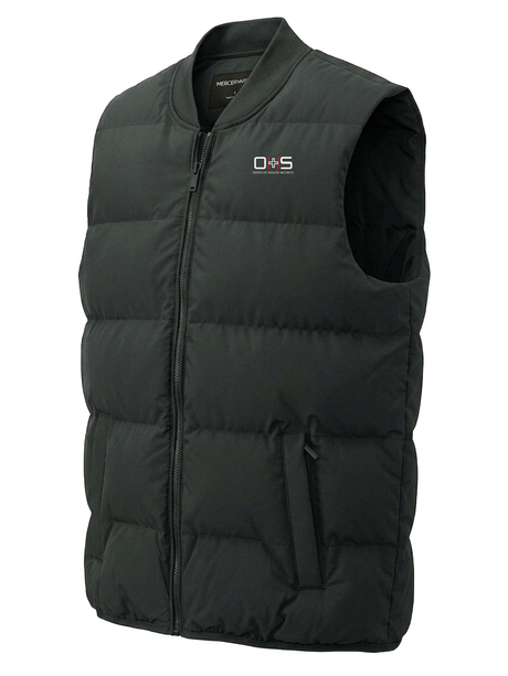 Office of Health Security (OHS) Men's Puffer Vest  Slate Gray government employee uniform shirt