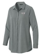 Office of Health Security (OHS) Women's Commuter Shirt  Slate Gray government employee uniform shirt