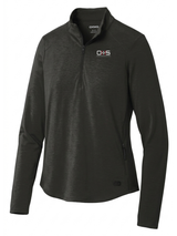 Office of Health Security (OHS) Women's Motion 1/4 Zip  Black government employee uniform shirt