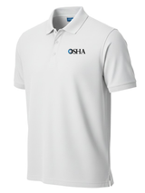 Occupational Safety and Health Administration (OSHA) Men's Polo  White government employee uniform shirt