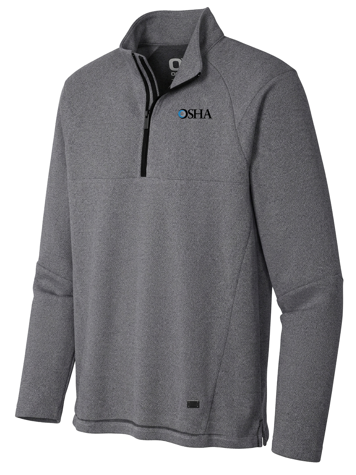 Occupational Safety and Health Administration (OSHA) Men's Transition Quarter Zip  Slate Gray government employee uniform shirt
