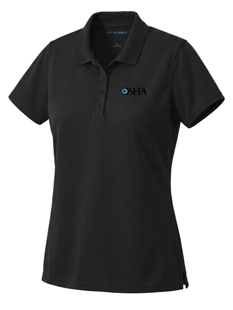 Occupational Safety and Health Administration (OSHA) Women's Dri Fit Polo  Black government employee uniform shirt