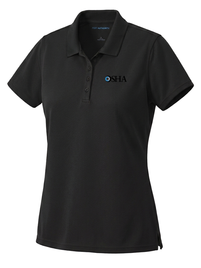 Occupational Safety and Health Administration (OSHA) Women's Dri Fit Polo  Black government employee uniform shirt