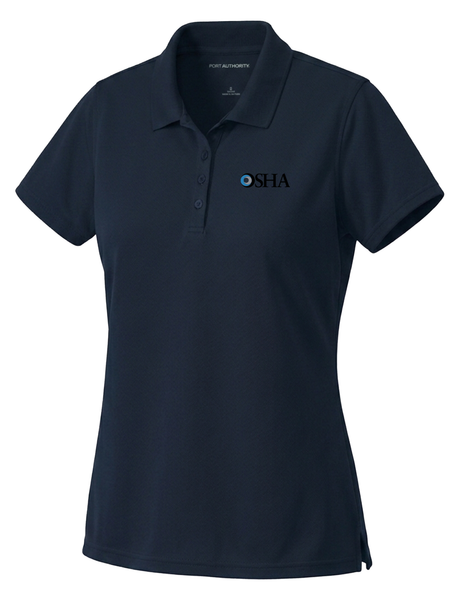 Occupational Safety and Health Administration (OSHA) Women's Dri Fit Polo  Navy Blue government employee uniform shirt