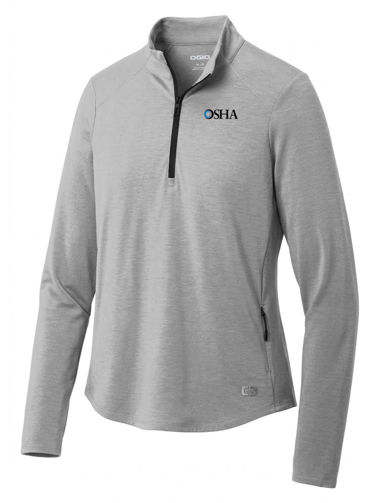 Occupational Safety and Health Administration (OSHA) Women's Motion 1/4 Zip  Light Gray government employee uniform shirt