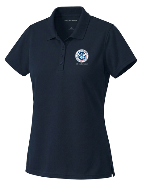 U.S. Customs and Border Patrol (USBP) Women's Dri Fit Polo  Navy Blue government employee uniform shirt