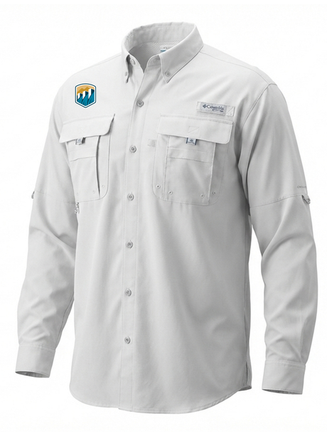 Bureau of Reclamation (USBR) Men's Columbia Bahama™ II Button Up Long-Sleeve  White government employee uniform shirt