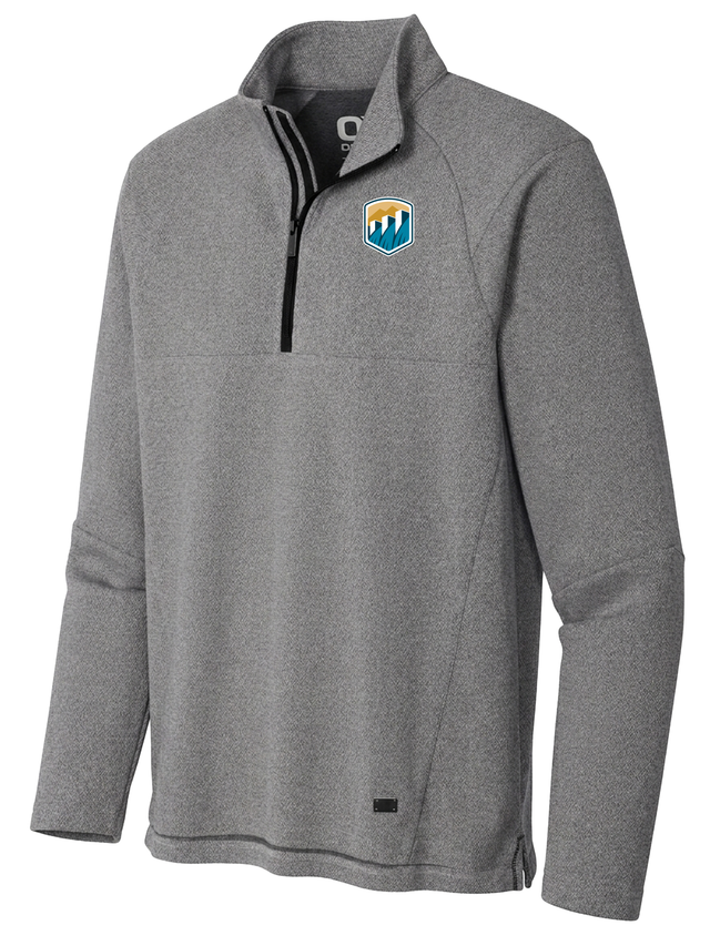 Bureau of Reclamation (USBR) Men's Transition Quarter Zip  Light Gray government employee uniform shirt