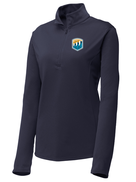 Bureau of Reclamation (USBR) Women's Lightweight Dri Fit 1/4 Zip  Navy Blue government employee uniform shirt