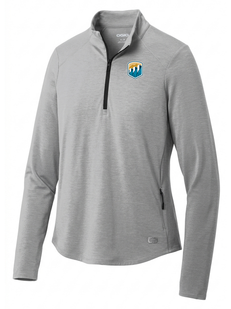 Bureau of Reclamation (USBR) Women's Motion 1/4 Zip  Light Gray government employee uniform shirt
