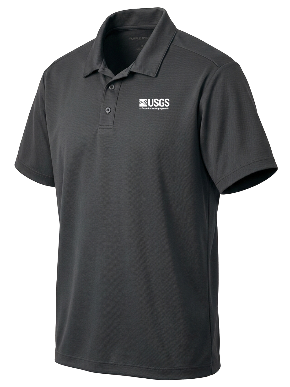 U.S. Geological Survey (USGS) Men's Dri Fit Polo  Slate Gray government employee uniform shirt