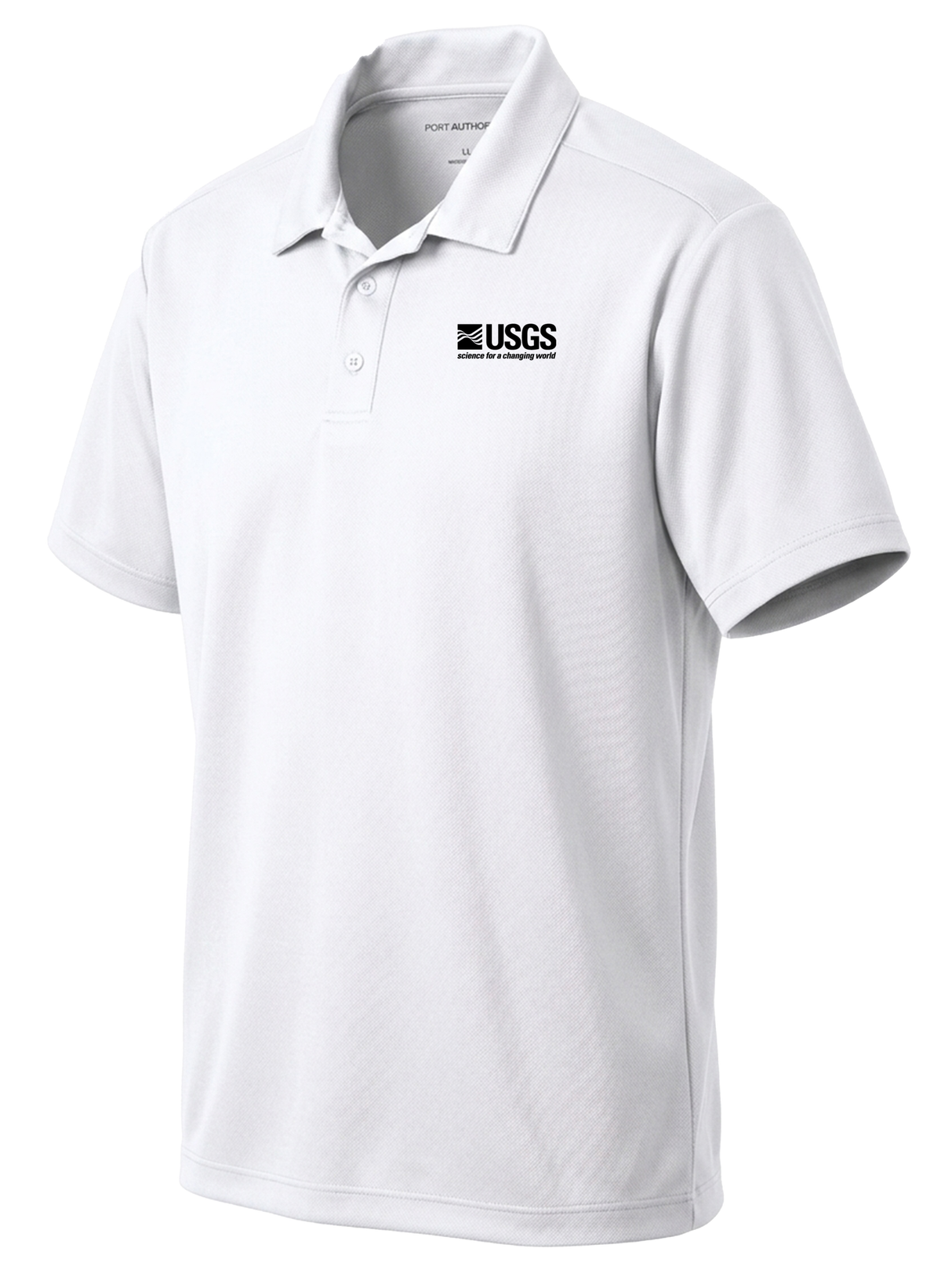 U.S. Geological Survey (USGS) Men's Dri Fit Polo  White government employee uniform shirt