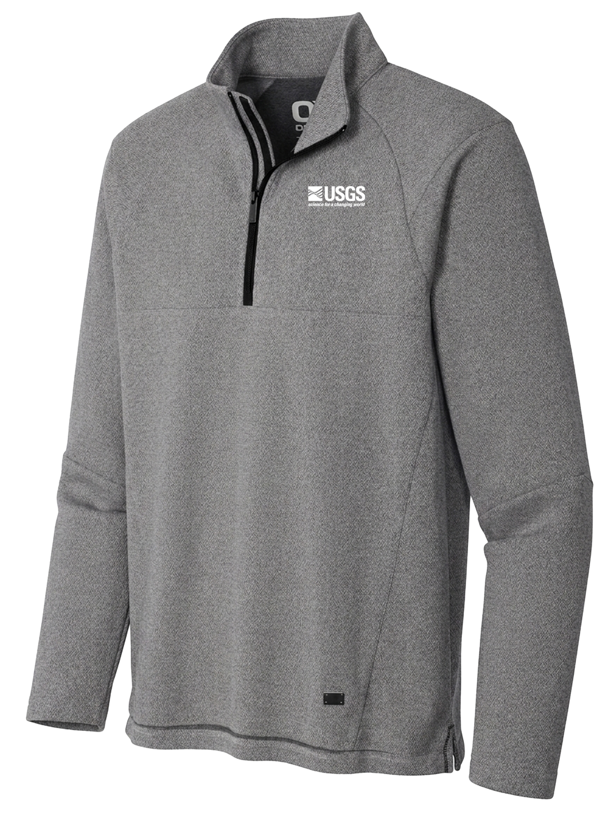 U.S. Geological Survey (USGS) Men's Transition Quarter Zip  Light Gray government employee uniform shirt