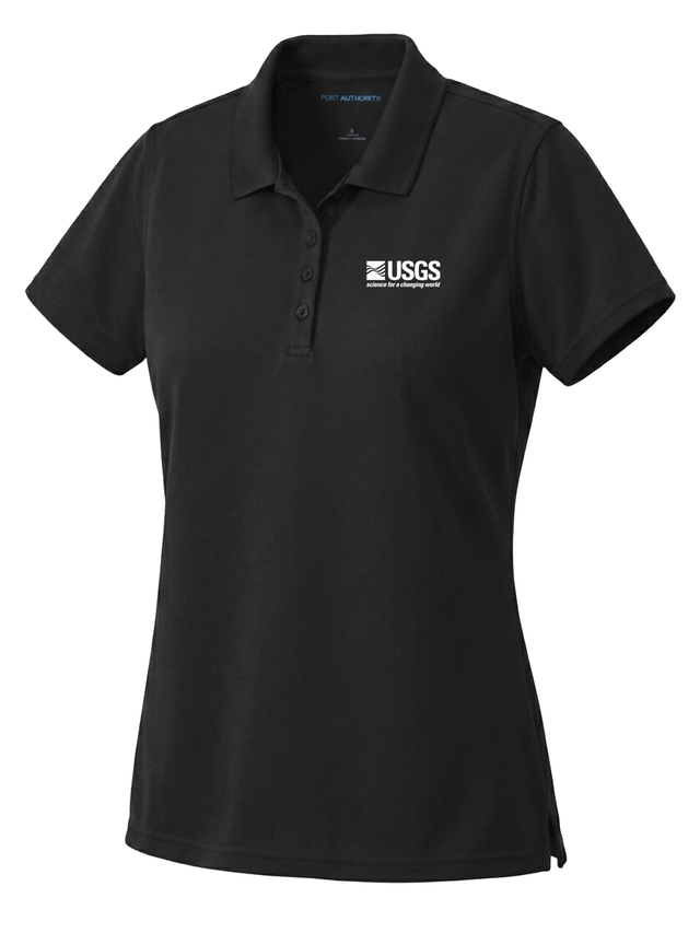 U.S. Geological Survey (USGS) Women's Dri Fit Polo  Black government employee uniform shirt